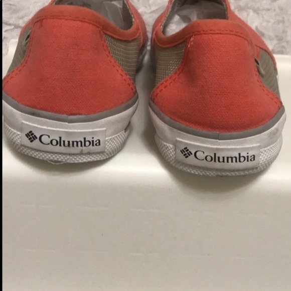 Columbia Sneakers Slip-On  Canvas Mesh Coral.  Size 8 - Picture 4 of 7